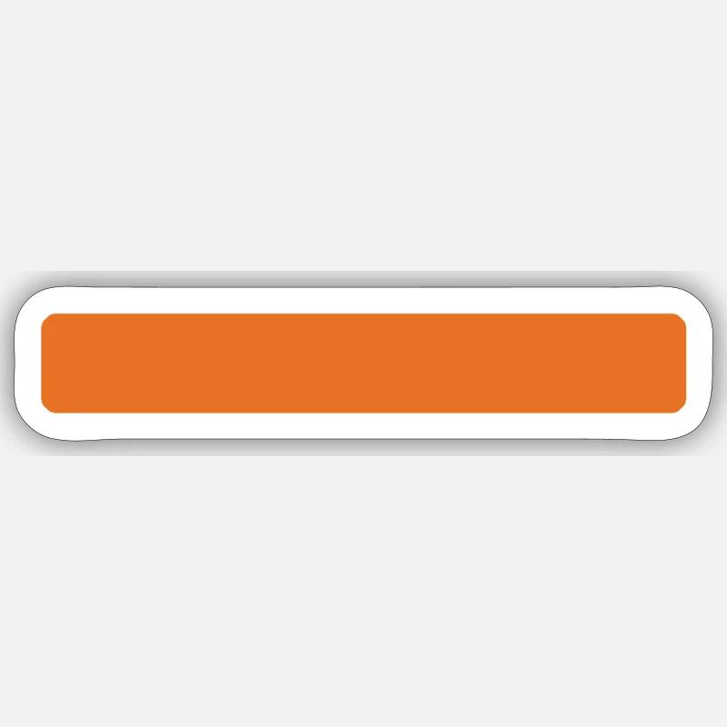 Rayures orange Sticker taille S (10 x 10 cm)