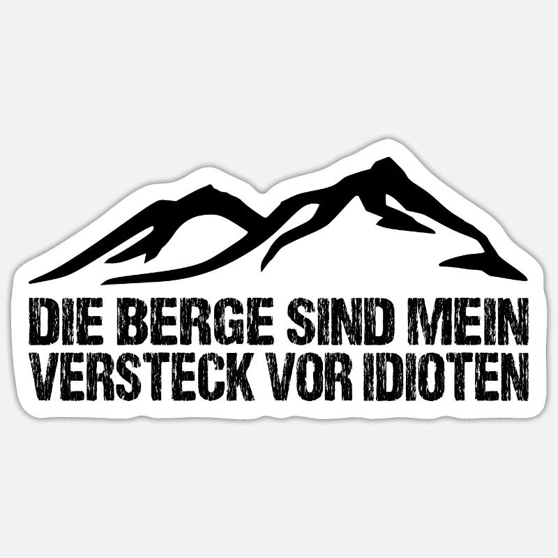 Spruch - Sticker Größe S (10 x 10 cm) - Mattweiß