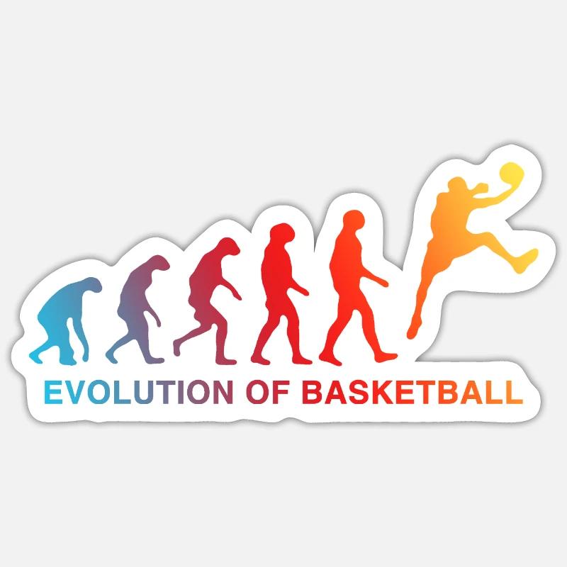 Entwicklung des Korbgradienten - Sticker Größe S (10 x 10 cm) - Mattweiß