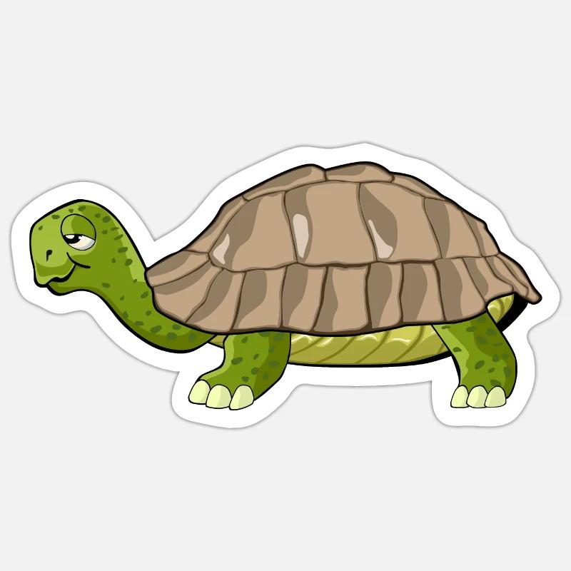 turtle drawing Sticker size S (10 x 10 cm)