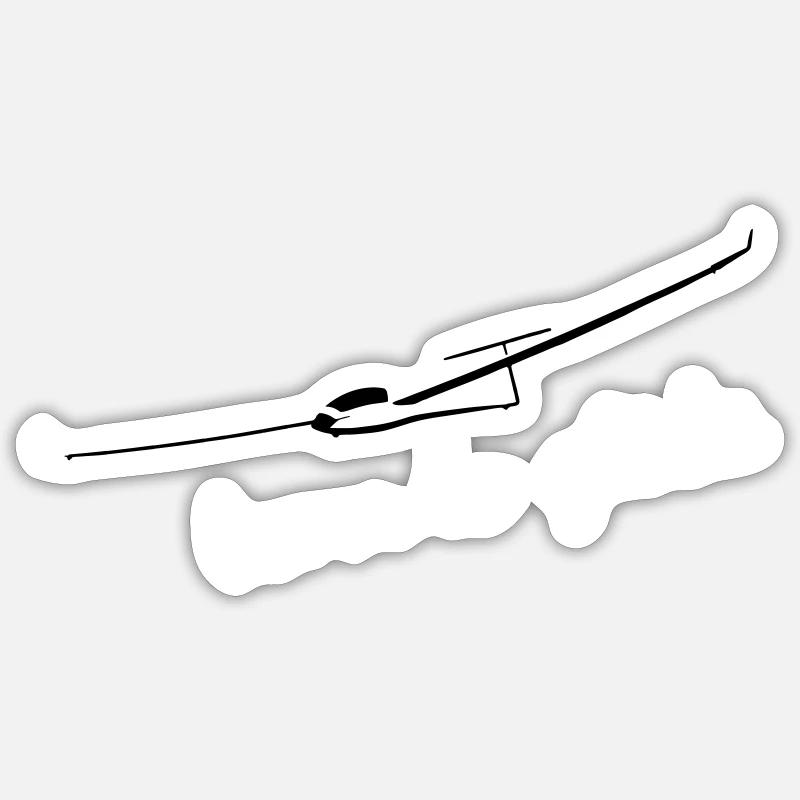 duodiscus glider glider glider glider Sticker size S (10 x 10 cm)