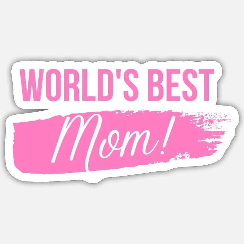 Weltbeste Mutter - Sticker Größe S (10 x 10 cm) - Mattweiß