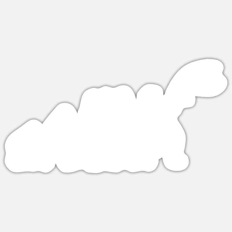 Pêcher Evolution - Sticker taille S (10 x 10 cm) - blanc mat