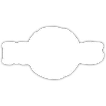 Mars white font - Sticker size S (10 x 10 cm) - white matte - Front