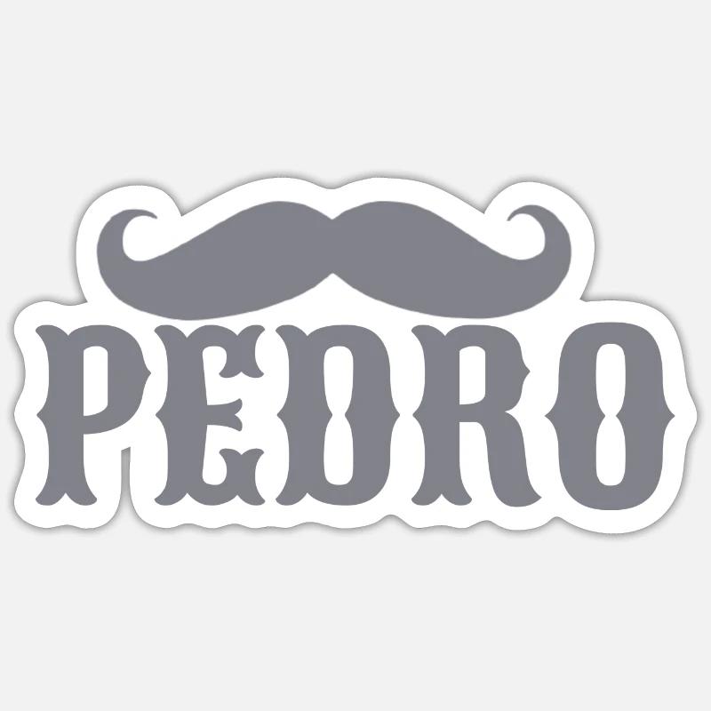 Félicitations pedro - Sticker taille S (10 x 10 cm) - blanc mat