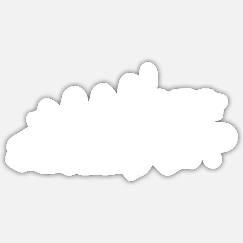 Squash Evolution - Sticker Größe S (10 x 10 cm) - Mattweiß