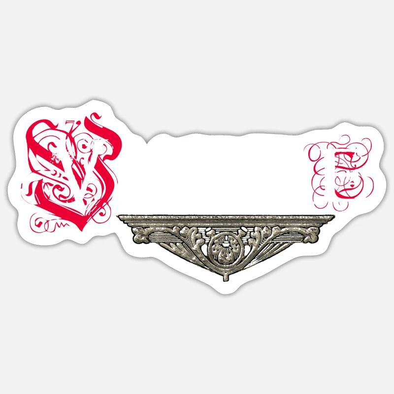 Vampire - Sticker taille S (10 x 10 cm) - blanc mat