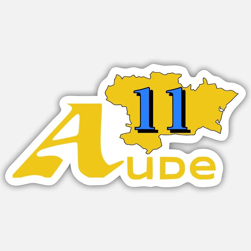 Aude - Sticker size S (10 x 10 cm) - white matte