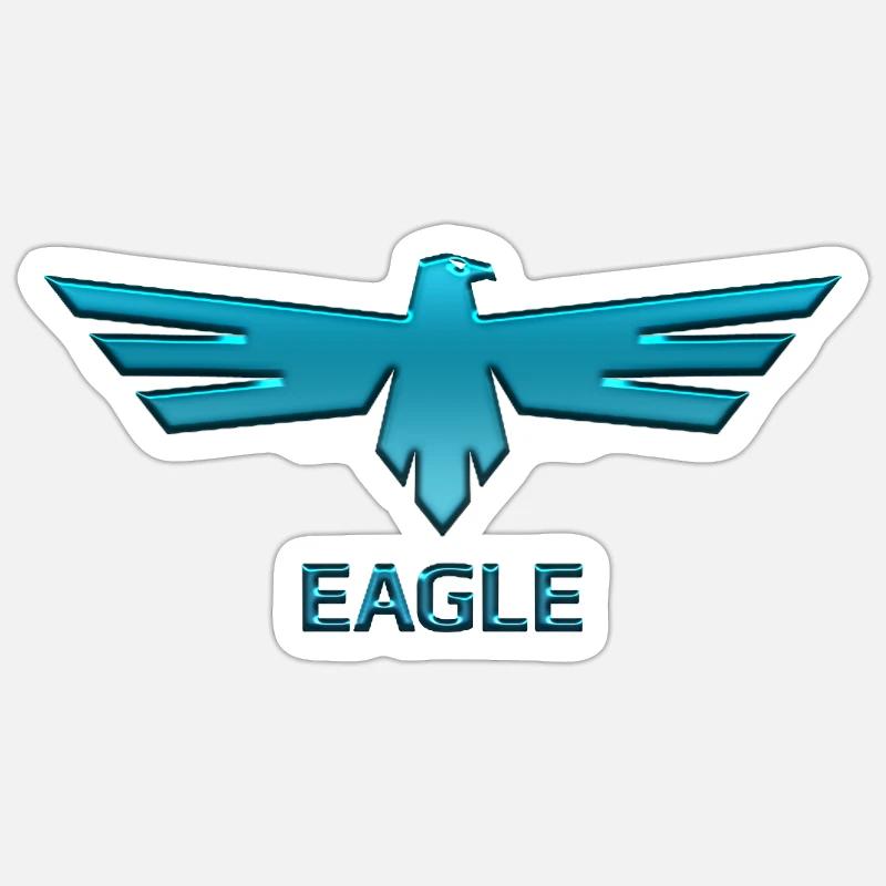 Eagles Eagle Eagle bird falcon hawk Sticker size S (10 x 10 cm)