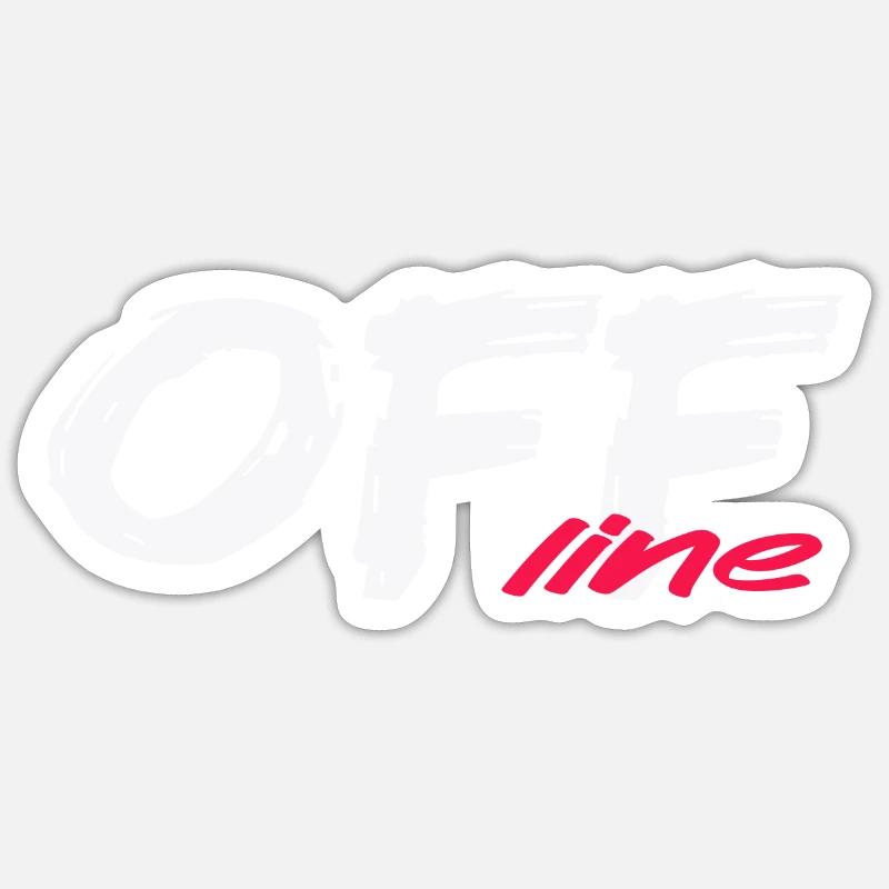 OFFline - Unreachable Sticker size S (10 x 10 cm)