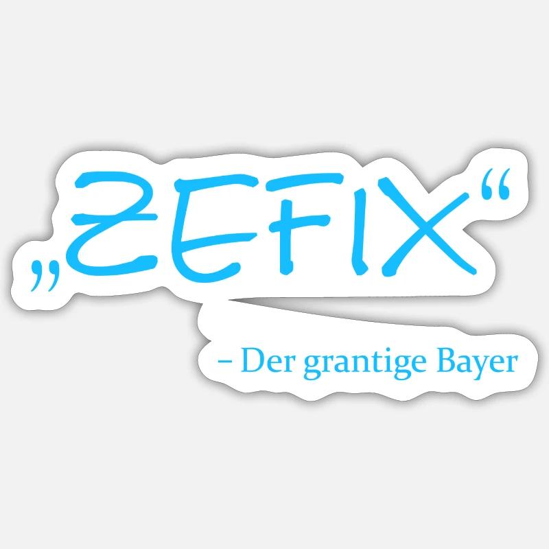 Zefix Sticker Größe S (10 x 10 cm)