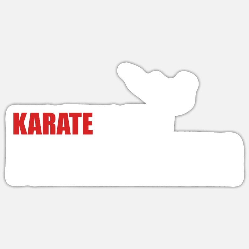 Karate - Sticker Größe S (10 x 10 cm) - Mattweiß