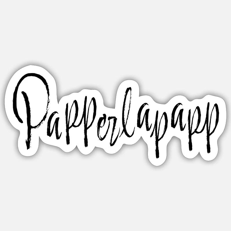 Papperlapapp Sticker Größe S (10 x 10 cm)