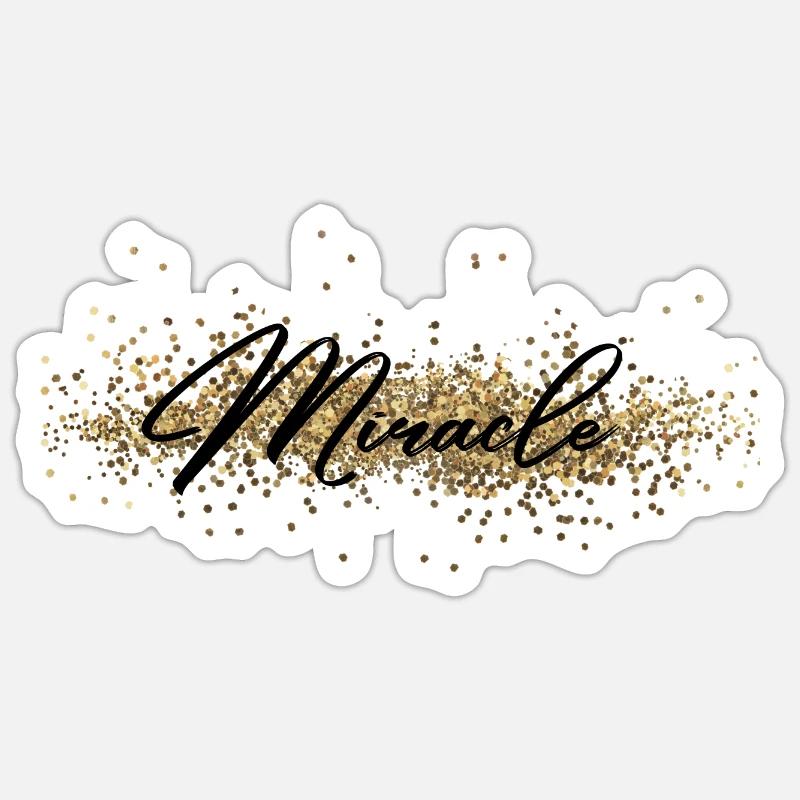 Miracle - Sticker taille S (10 x 10 cm) - blanc mat