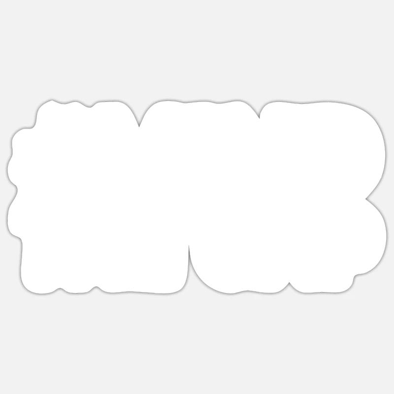 blockedTitle - Sticker taille S (10 x 10 cm) - blanc mat