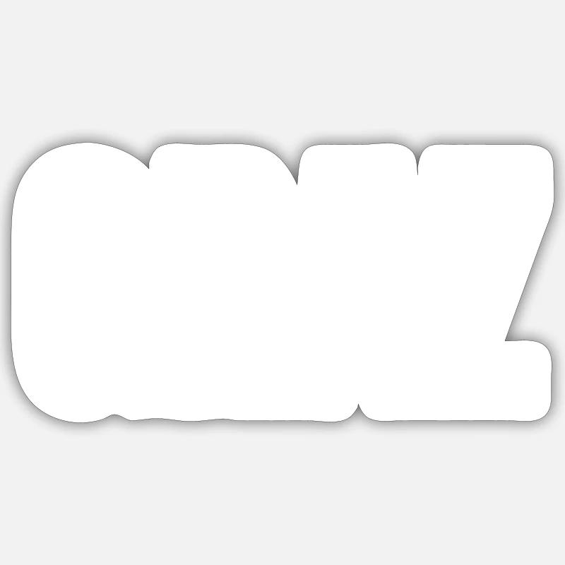 GRAZ - Sticker taille S (10 x 10 cm) - blanc mat