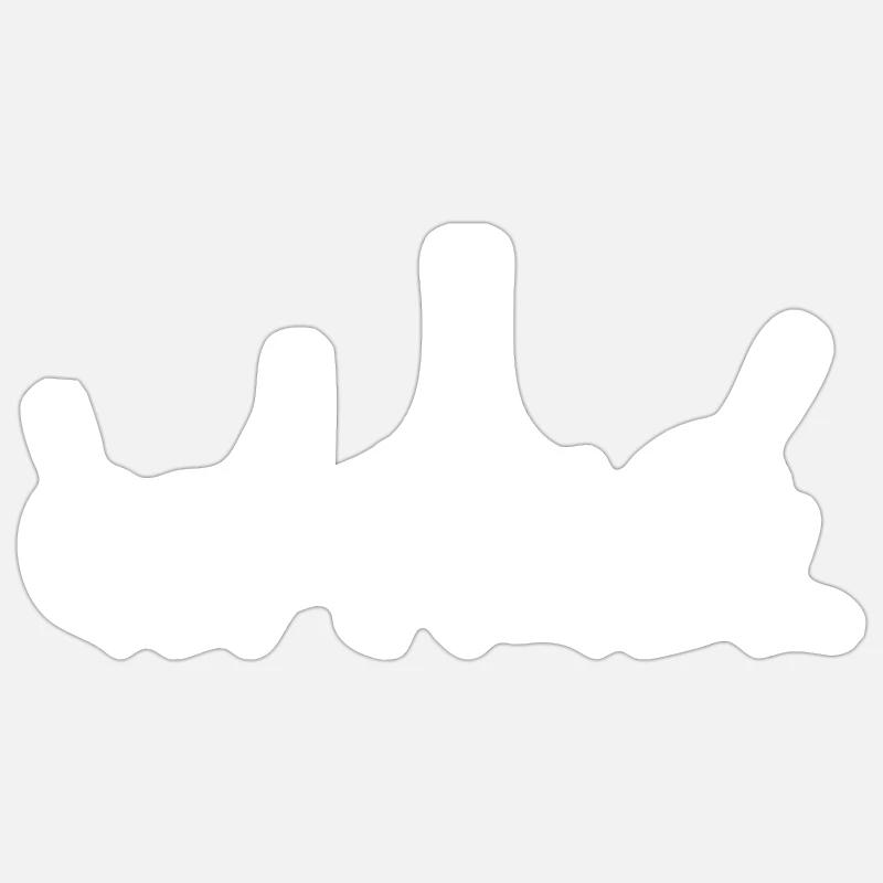 Retour au début - Sticker taille S (10 x 10 cm) - blanc mat
