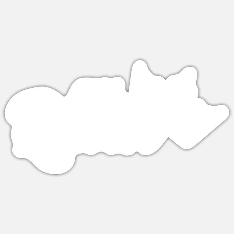 His Queen - Sticker size S (10 x 10 cm) - white matte