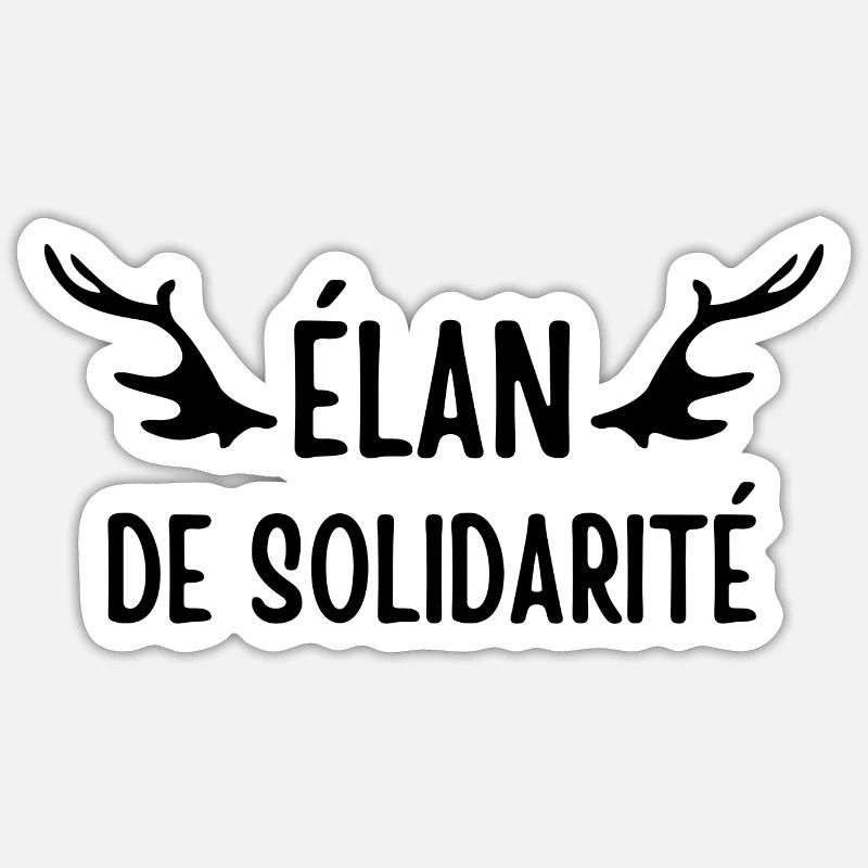 élan de solidarité Sticker taille S (10 x 10 cm)