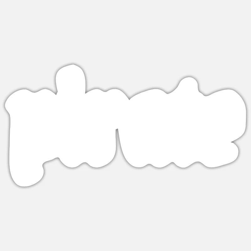 PIRATE - écriture de corsaire Sticker taille S (10 x 10 cm)