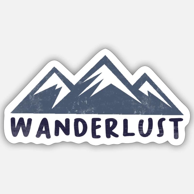 Wandern Sticker Größe S (10 x 10 cm)