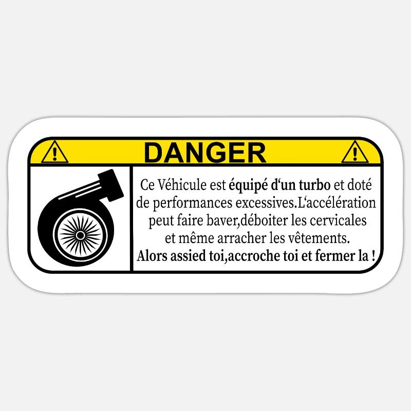 Danger Sticker size S (10 x 10 cm)