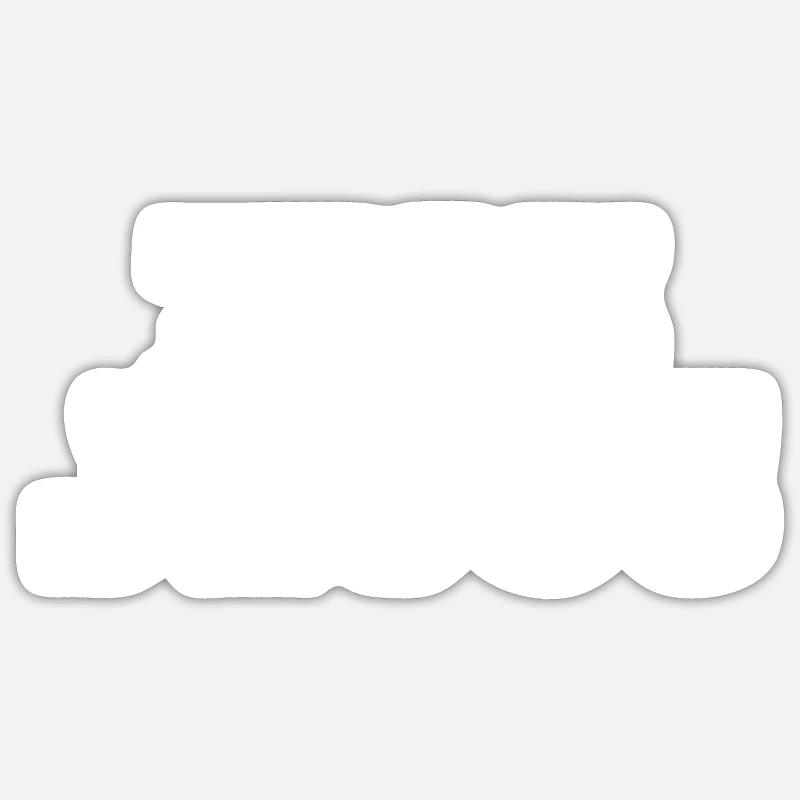 Équipe Jésus - Sticker taille S (10 x 10 cm) - blanc mat