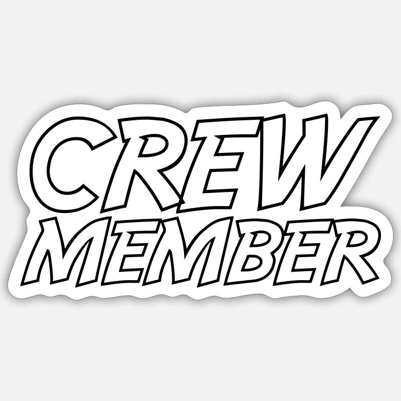 Crew Members Sticker size S (10 x 10 cm)