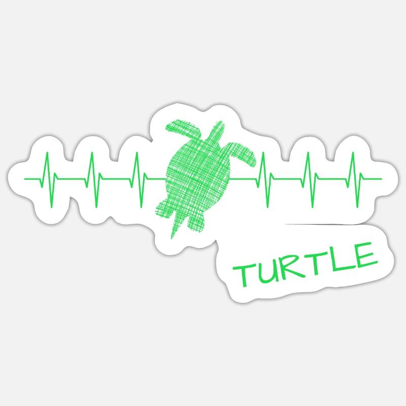 Turtle Sticker Größe S (10 x 10 cm)