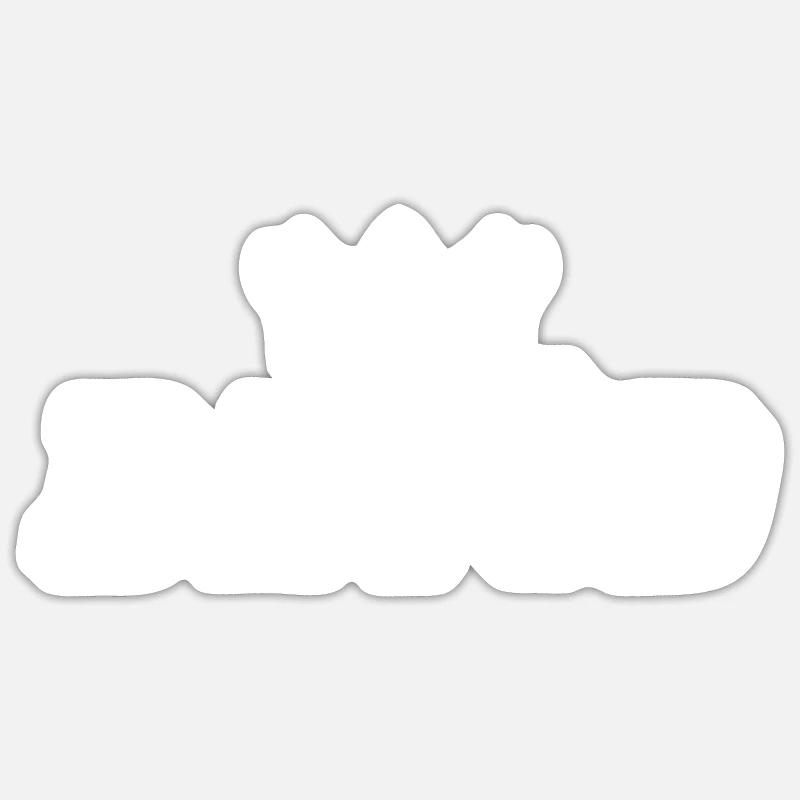 David - Sticker size S (10 x 10 cm) - white matte