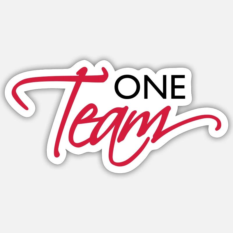Un équipage d’équipe - Sticker taille S (10 x 10 cm) - blanc mat