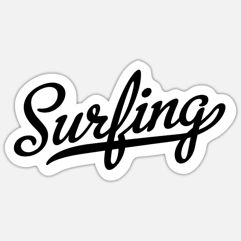 Surfing Sticker Größe S (10 x 10 cm)