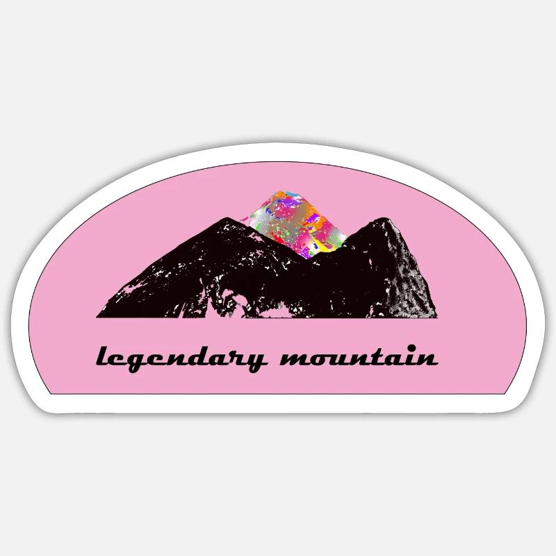 Legendary Mountain - Sticker size S (10 x 10 cm) - white matte