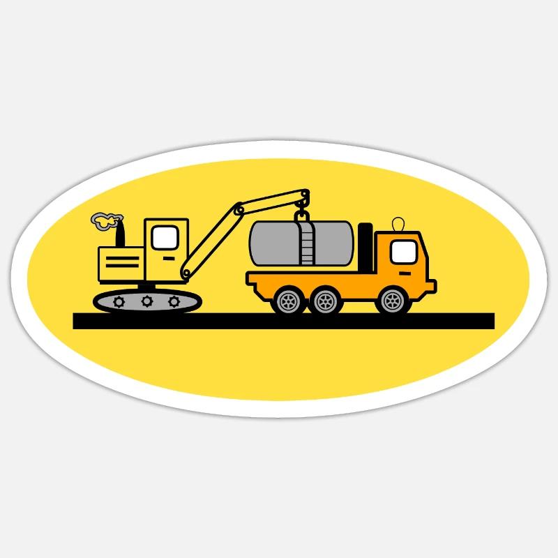 Bagger Sticker Größe S (10 x 10 cm)