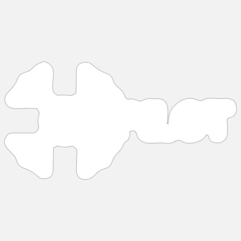 Pilote de drone - Sticker taille S (10 x 10 cm) - blanc mat