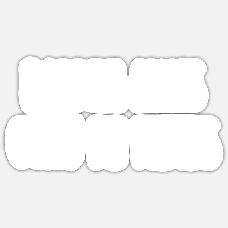 barrez-vous cons de mimes Sticker taille S (10 x 10 cm)