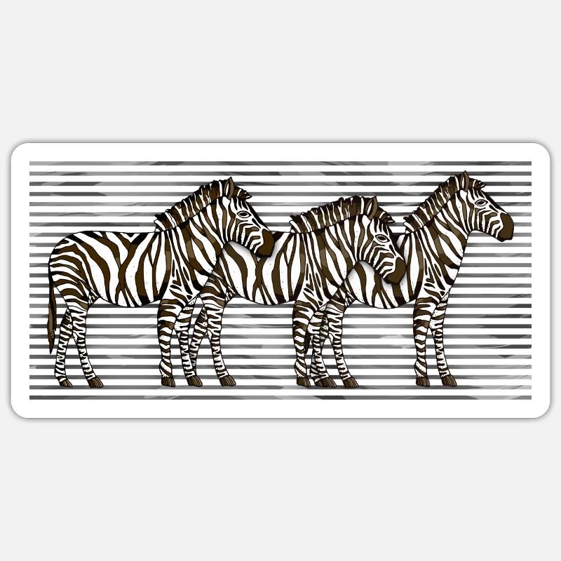 Zebra Sticker size S (10 x 10 cm)