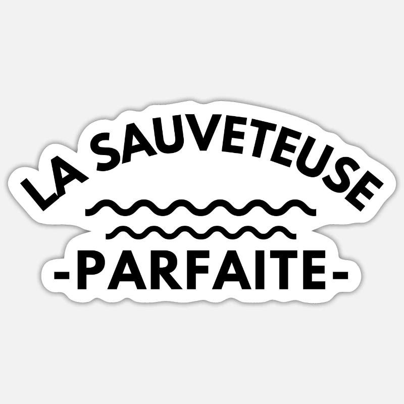 La sauveteuse parfaite Sticker taille S (10 x 10 cm)