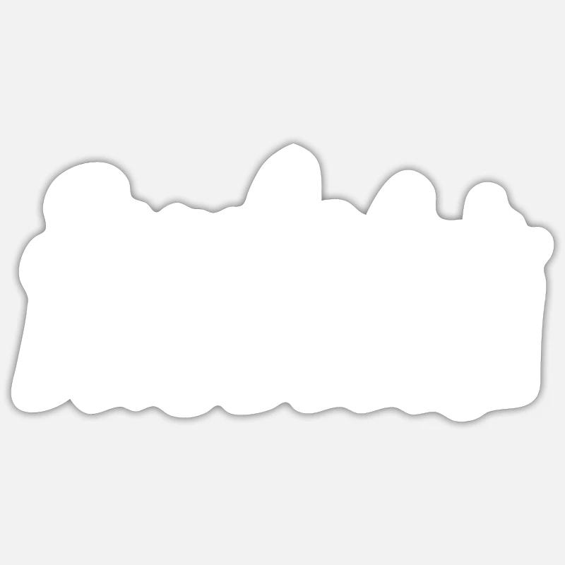 Problème de quelqu’un - Sticker taille S (10 x 10 cm) - blanc mat