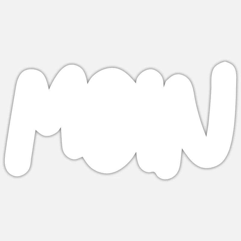 MOIN - Sticker Größe S (10 x 10 cm) - Mattweiß