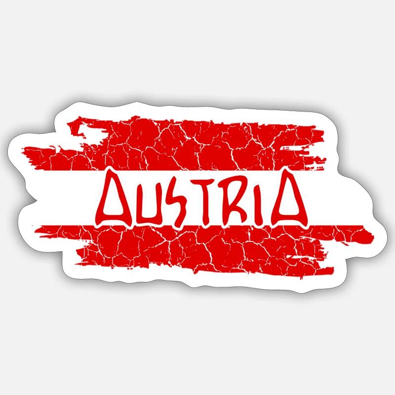Austria Sticker Größe S (10 x 10 cm)