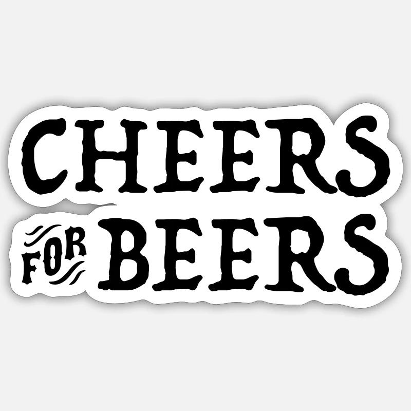 Beer - Sticker size S (10 x 10 cm) - white matte