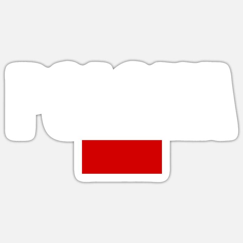 Polen - Sticker Größe S (10 x 10 cm) - Mattweiß