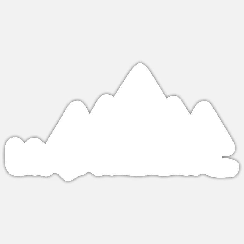 allons quelque part - Sticker taille S (10 x 10 cm) - blanc mat