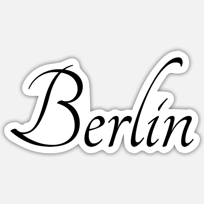 Berlin berlin - Sticker Größe S (10 x 10 cm) - Mattweiß