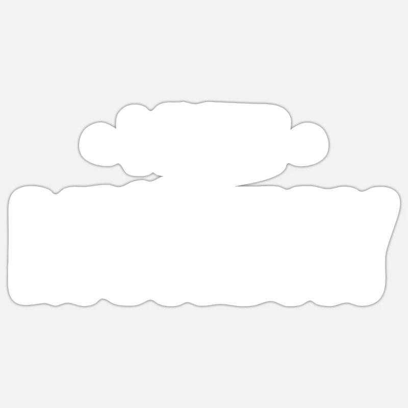 I hate monday - Sticker size S (10 x 10 cm) - white matte
