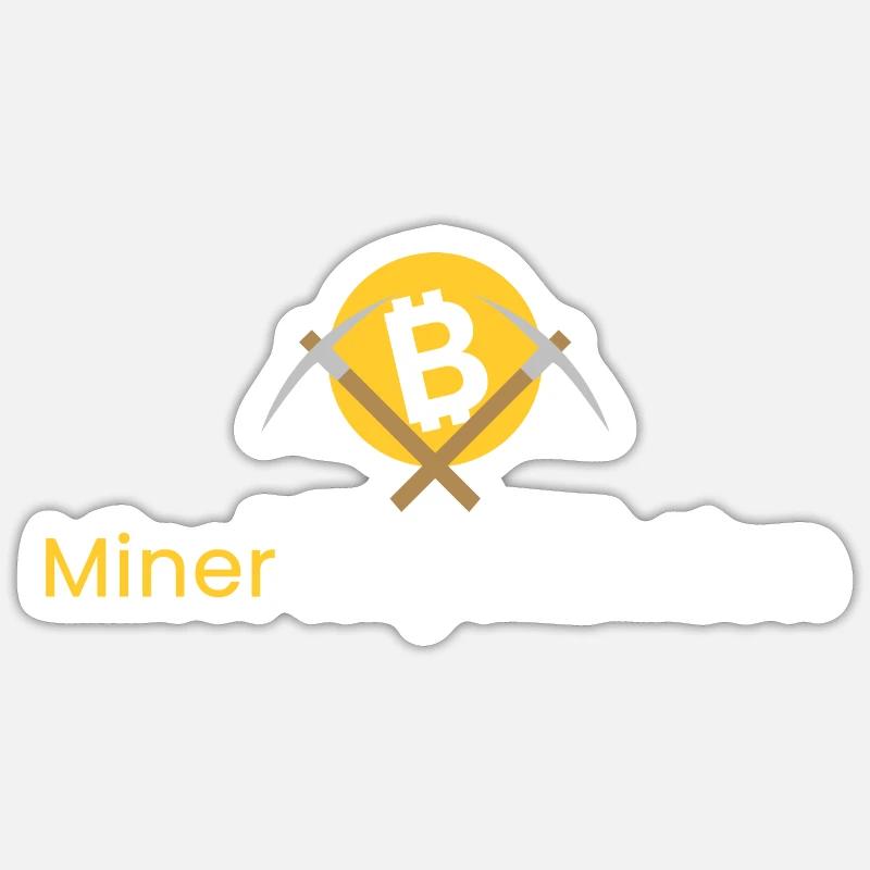 Miner Kapitulation - Sticker Größe S (10 x 10 cm) - Mattweiß