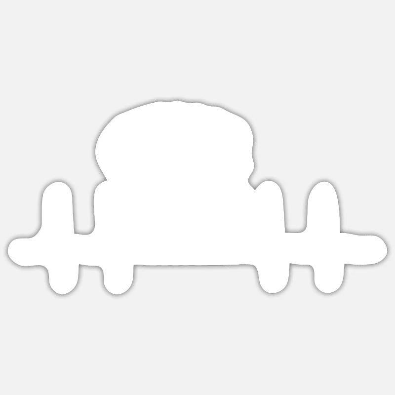 Base jump - Sticker taille S (10 x 10 cm) - blanc mat