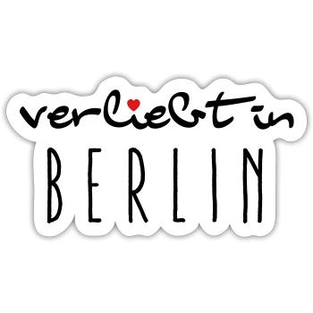 verliebt in Berlin - I love It - Sticker Größe S (10 x 10 cm) - Mattweiß - Vorne