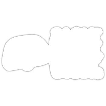 I Love Camping - Sticker Größe S (10 x 10 cm) - Mattweiß - Vorne